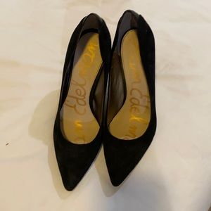 Sam Edelman Zola Black Suede Leather Heel